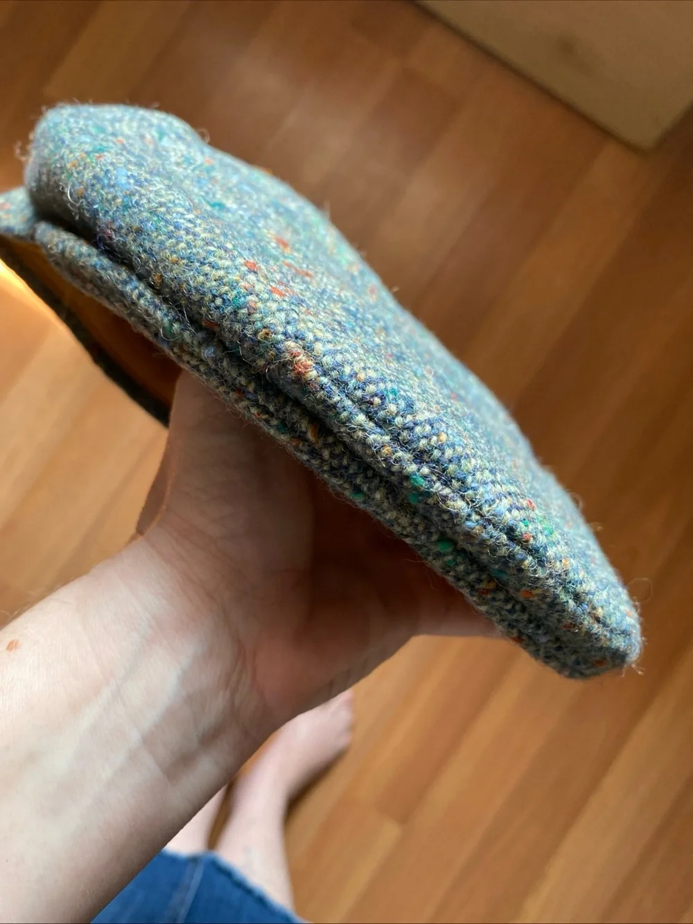 Hats of Ireland Men's Tweed Newsboy Cap in Multicolor Speckle size 7 1/4